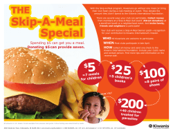$25 $100 $200 - Kiwanis Children`s Fund