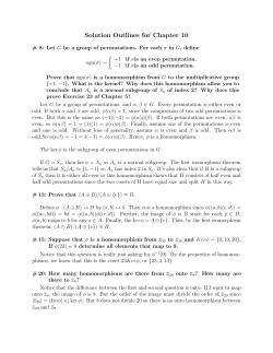 Solution Outlines for Chapter 10