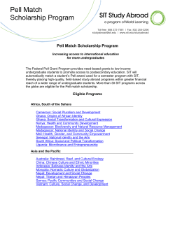 Pell Match Scholarship Program