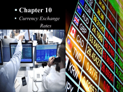 Chapter 10 &ndash; Currency Exchange Rates