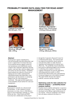 Probability Method for Decision-Making Highway Asset Management