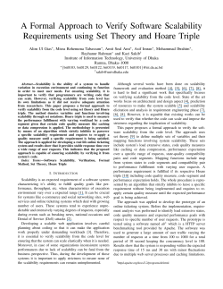 A Formal Approach to Verify Software Scalability Requirements