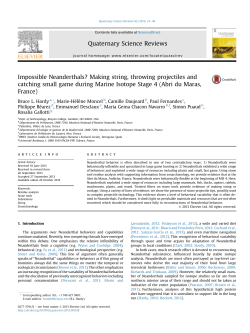 Impossible Neanderthals? Making string, throwing projectiles and