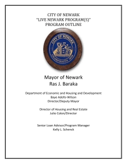 City Of Newark - Newark, New Jersey