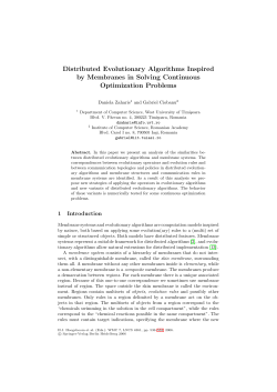 Distributed Evolutionary Algorithms Inspired by Membranes in