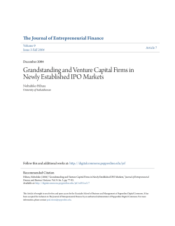 Grandstanding and Venture Capital Firms in Newly Established IPO