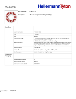 Article Number: 854-35353 Modular Faceplate Icon Ring, Red, 6