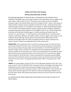 official rules - Washington Redskins