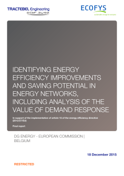 identifying energy efficiency improvements and saving potential in