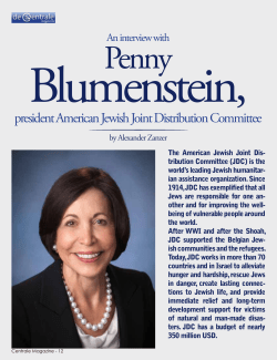president American Jewish Joint Distribution Committee