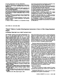 Flipped - Clinical Chemistry
