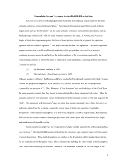 Generalizing Soames` Argument Against Rigidified Descriptivism