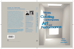 Issues in Curating Contemporary Art and Performance