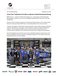 Draw-Tite&reg; Celebrates First Win as Sponsor of