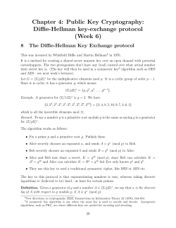 Diffie-Hellman key-exchange protocol