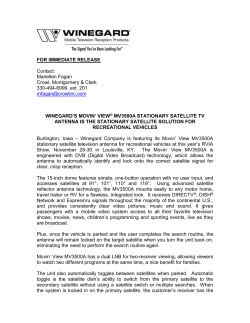 Winegard`S MOVIN` VIEW® MV3500A STATIONARY SATELLITE TV