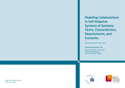 Modeling collaborations in self-adaptive systems of