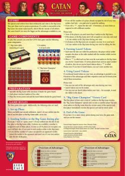 Story Game ComponentS preparation Game ruleS