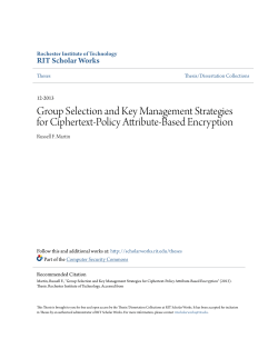 Group Selection and Key Management Strategies for Ciphertext