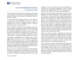 Low Probability Events