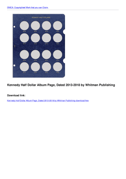 Kennedy Half Dollar Album Page, Dated 2013