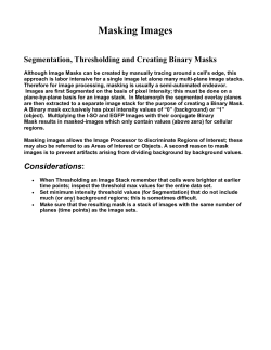 Masking Images - Cell Migration Gateway