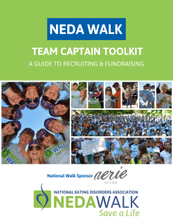 Team Captain Toolkit - National Eating Disorders Association
