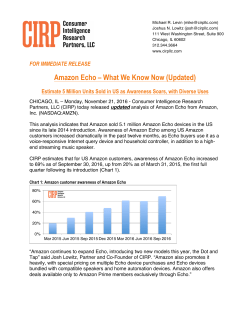 Amazon Echo &ndash; What We Know Now (Updated)