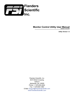 Monitor Control Utility User Manual