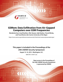 GSMem: Data Exfiltration from Air-Gapped Computers over