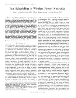Fair scheduling in wireless packet networks