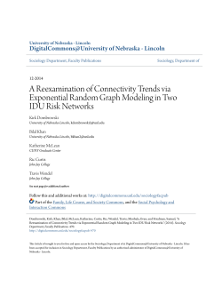 A Reexamination of Connectivity Trends via Exponential Random