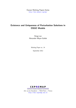 Existence and Uniqueness of Perturbation Solutions in