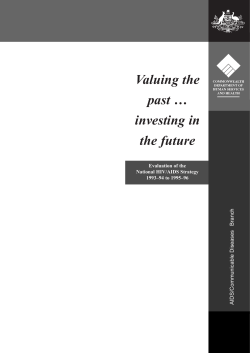 Evaluation of the National HIV /AIDS Strategy 1993-94