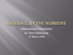 Baseball by the Numbers