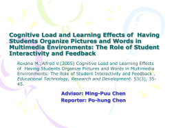Cognitive Load and Learning Effects of Having Students Organize