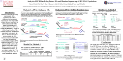 Methods 1: cDNA with known IDs Results For Methods 1