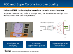PCC and SuperCorona - Gema Powder Coating