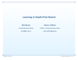 Learning in Depth-First Search