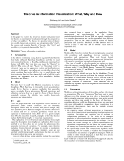 Theories in Information Visualization: What, Why and How