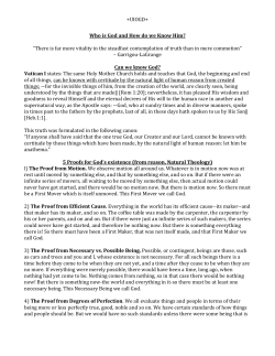 God exists? - Northwest Kansas Catholics