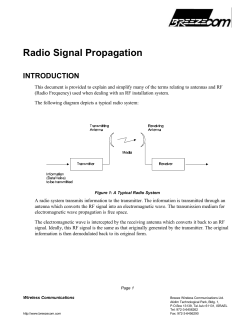 Radio Signal Propagation