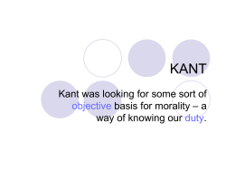 Kant`s hypothetical and categorical imperatives