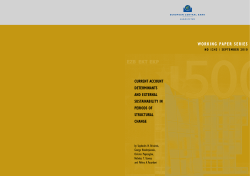 Current account determinants and external sustainability in periods