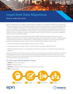 Legal Hold Data Migrations