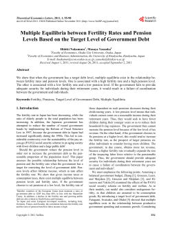 Multiple Equilibria between Fertility Rates and Pension Levels