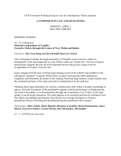 Symposium Program - Home | Townsend Working Groups