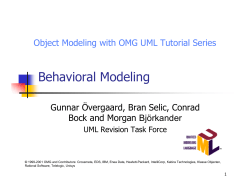 Behavioral Modeling - Object Management Group