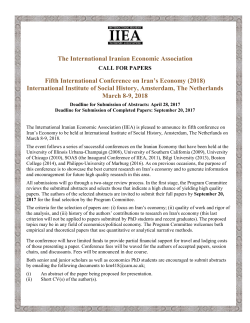 The International Iranian Economic Association Fifth International