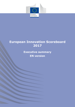 European Innovation Scoreboard 2017